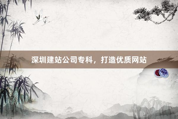 深圳建站公司专科，打造优质网站